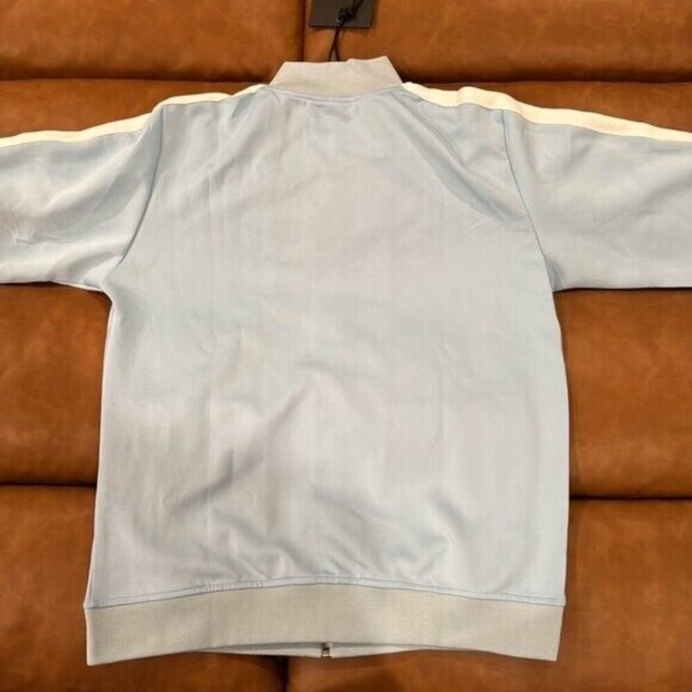 Palm Angels Classic Logo Striped Tracksuit Jacket Blue & White Mens Size Large - Picture 2 of 2